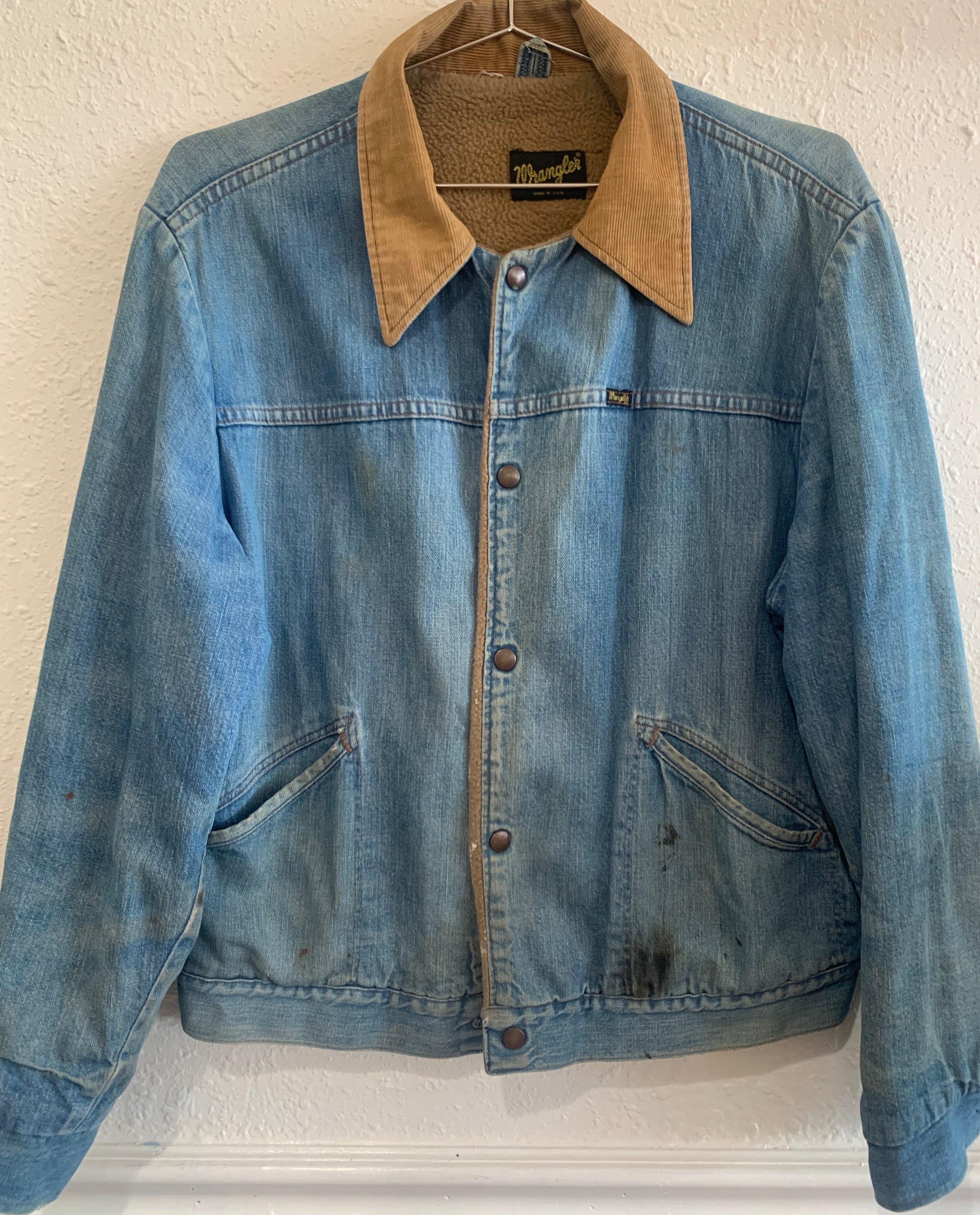 Wrangler denim jacket with clearance corduroy collar