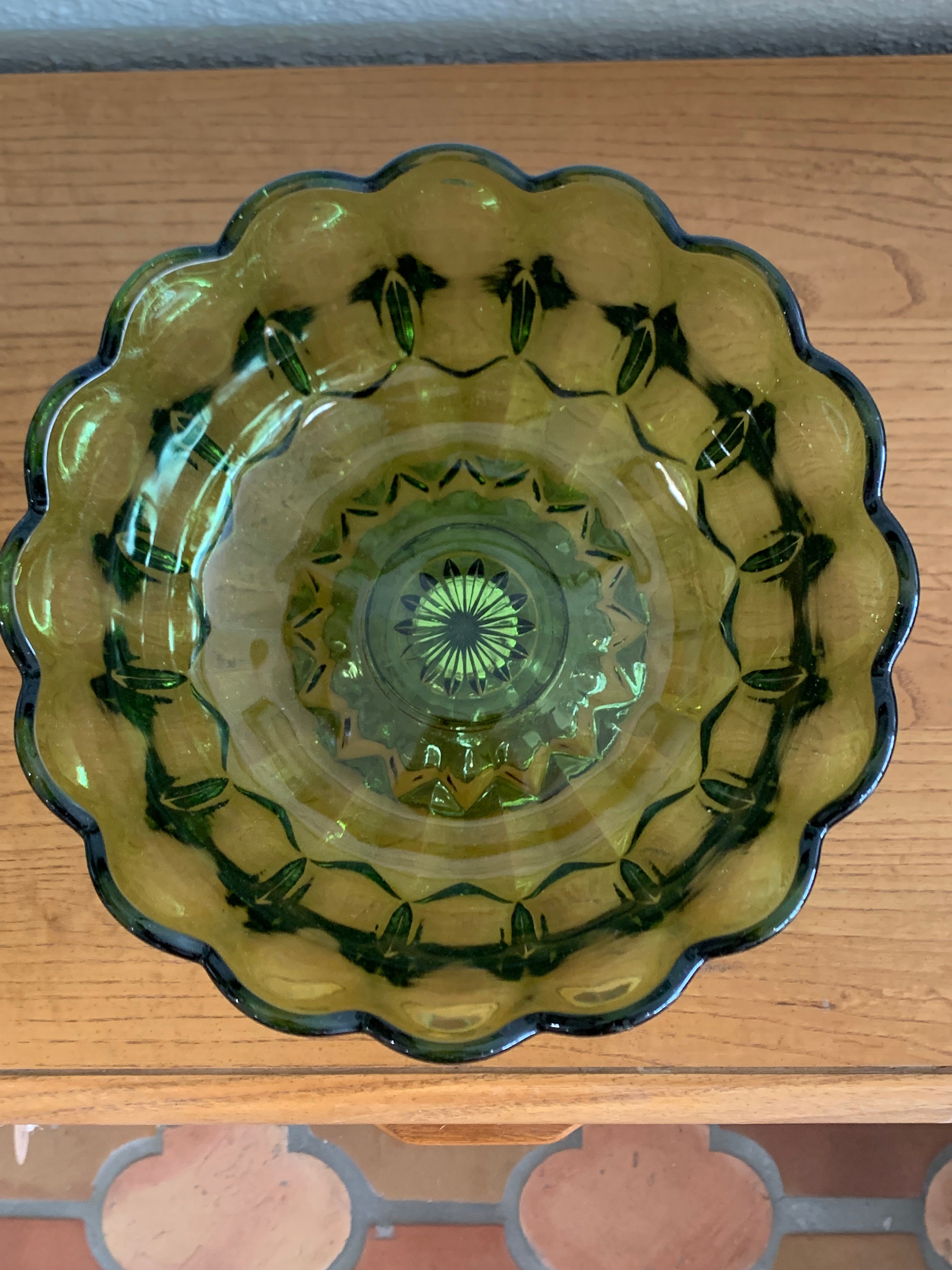 Vintage trifle clearance bowl