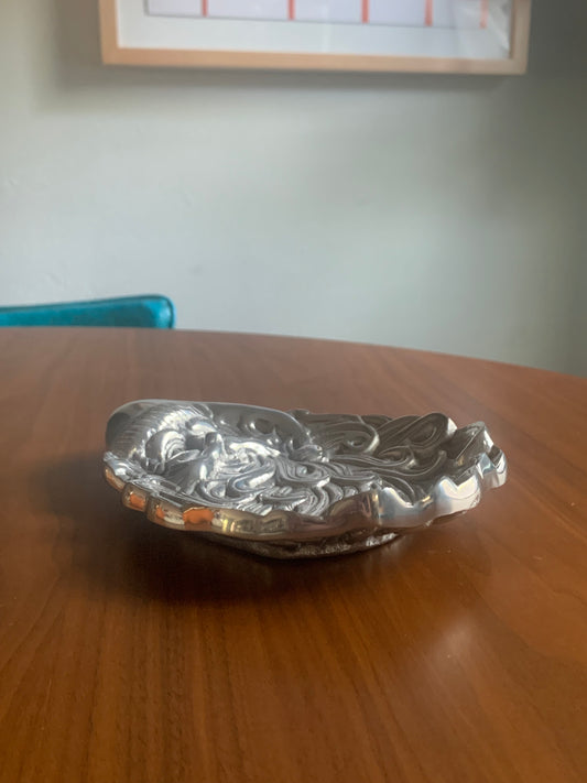 International Silver Santa Trinket Tray