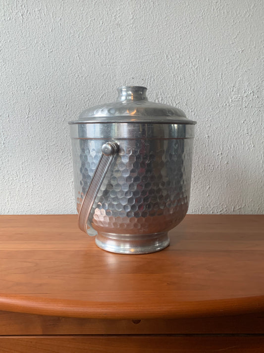 Silver Hammered Ice Bucket