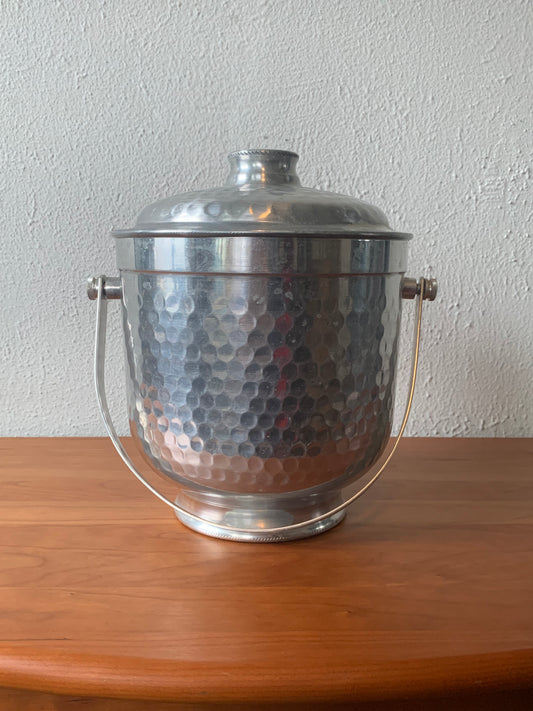 Silver Hammered Ice Bucket